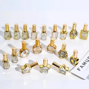 1 buc 10ml de Aur Pahar Sticla de Parfum Spray Reîncărcabile Atomizor Parfum Sticle de Ambalare Container Cosmetic Nou 2023